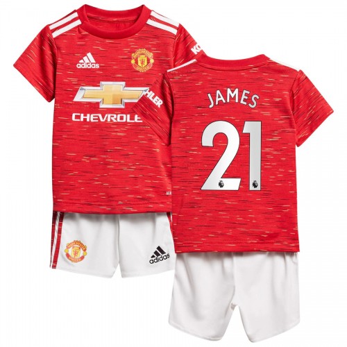 Manchester United Dres Daniel James 21 Dječji Domaći 2020/21 Kratkih Rukava Manchester United Dres Daniel James 21 Dječji Domaći 2020/21 Kratkih Rukava